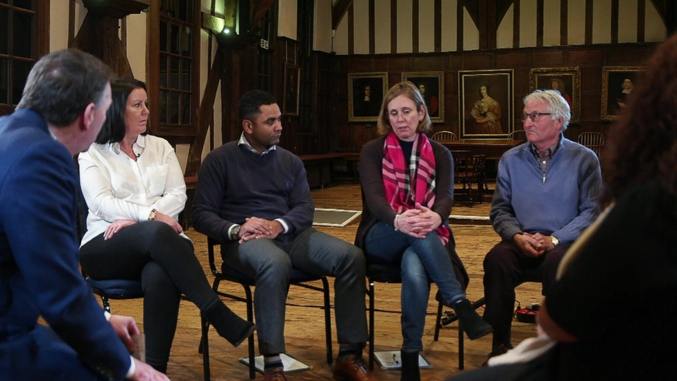 Mark Easton with a group of people in York