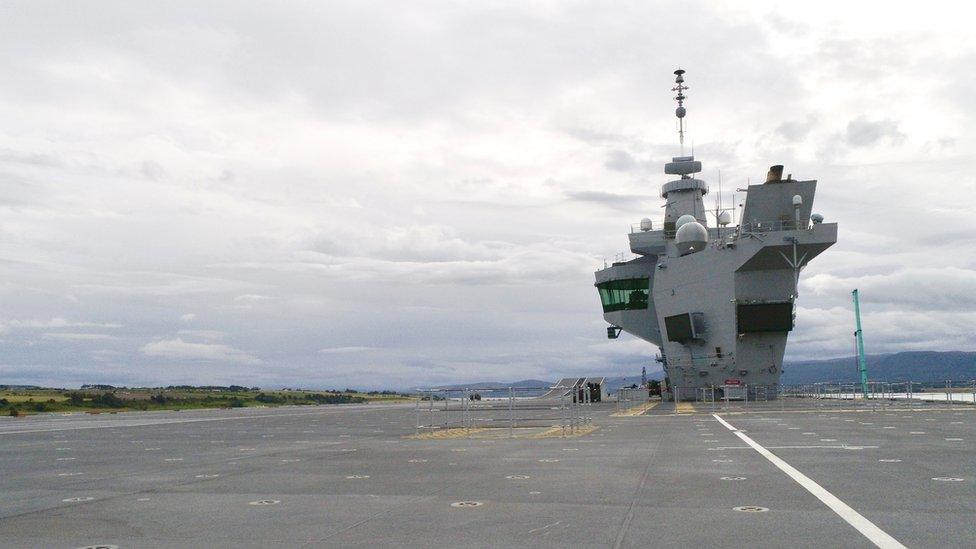 Image from deck of carrier