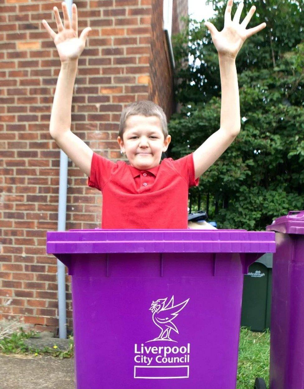 David Geelan and his Liverpool bins