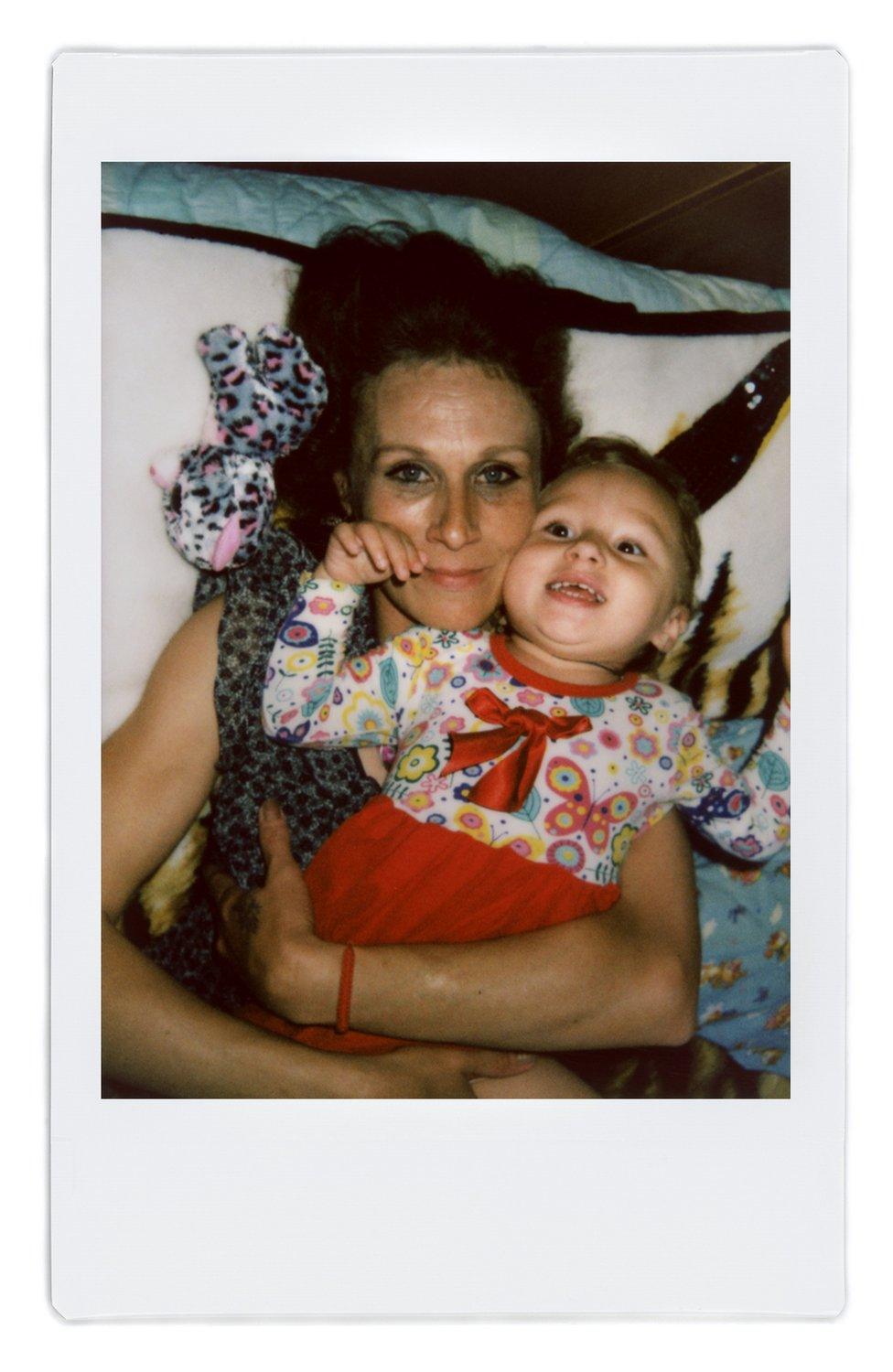 A polaroid of Victoria and Vladiana