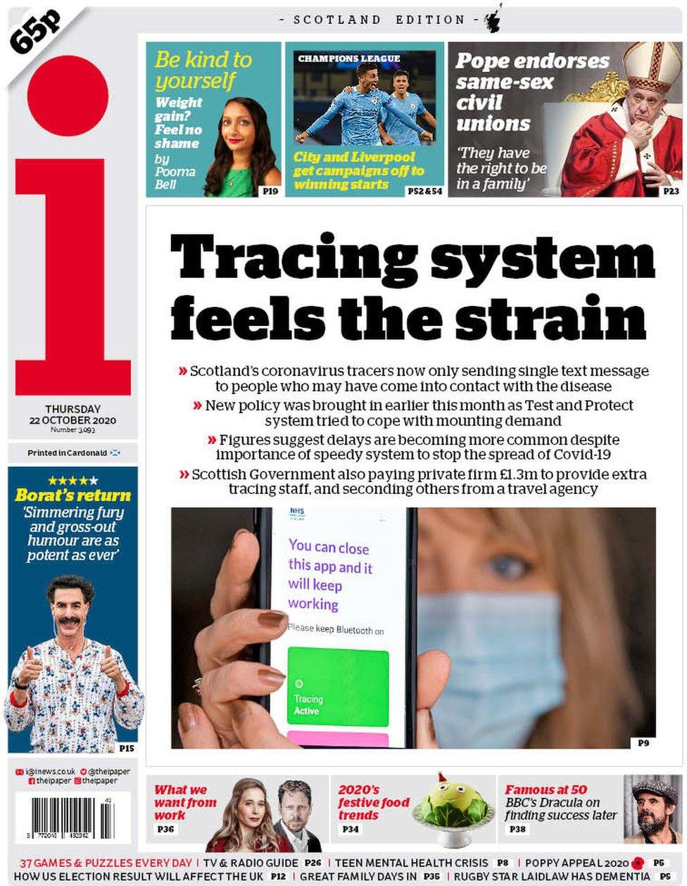 The i front page