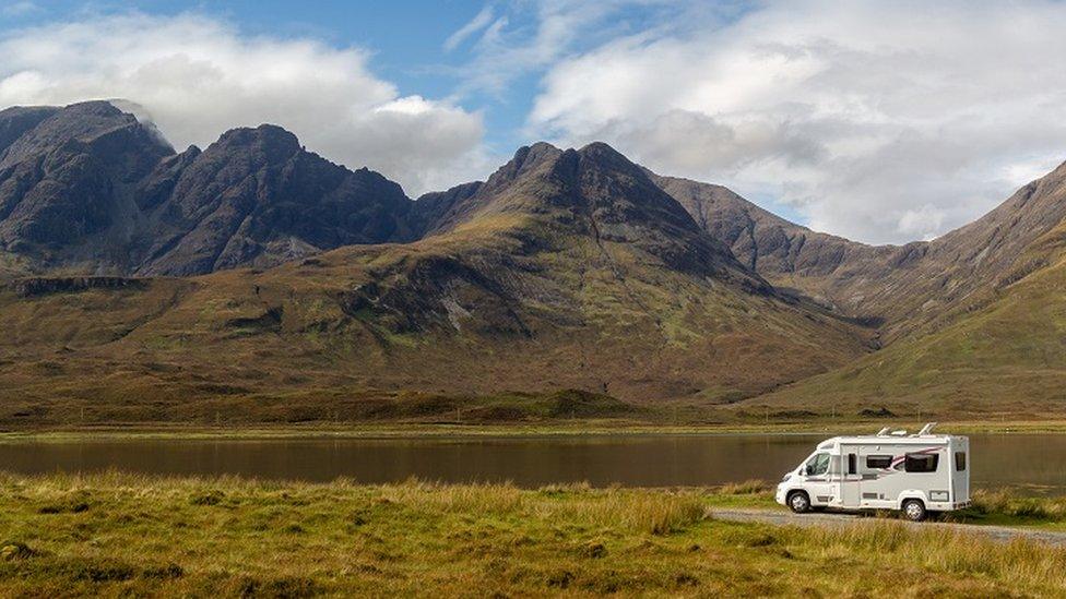 Campervan on Skye