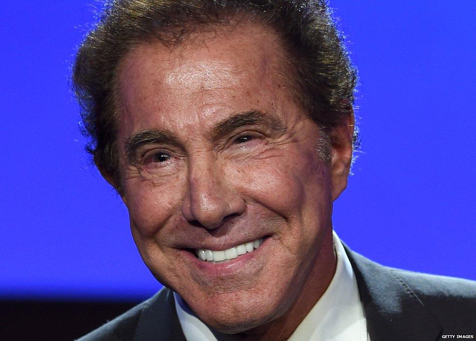 Wynn Resorts Chairman and CEO Steve Wynn speaks at the Global Gaming Expo (G2E) 2014 at The Venetian Las Vegas on 30 September 2014 in Las Vegas, Nevada.