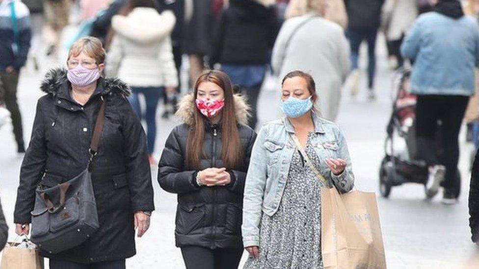 people in Liverpool city centre