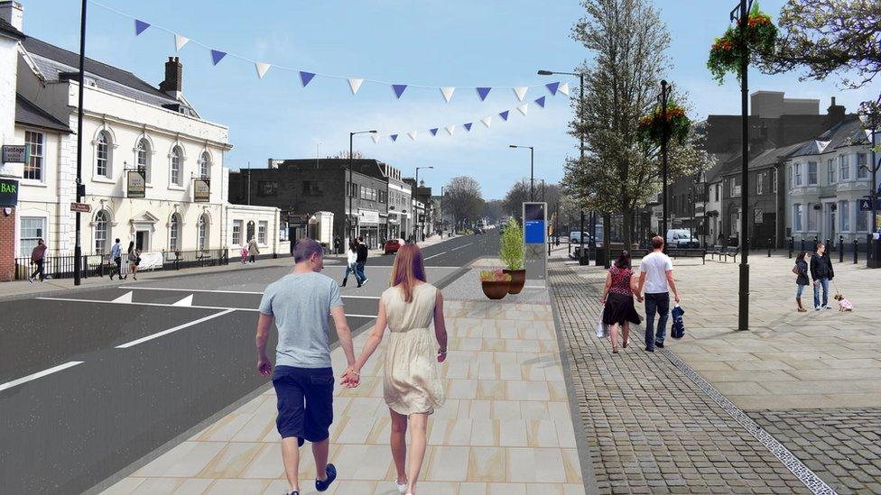 Artists impression of Dunstable improvements