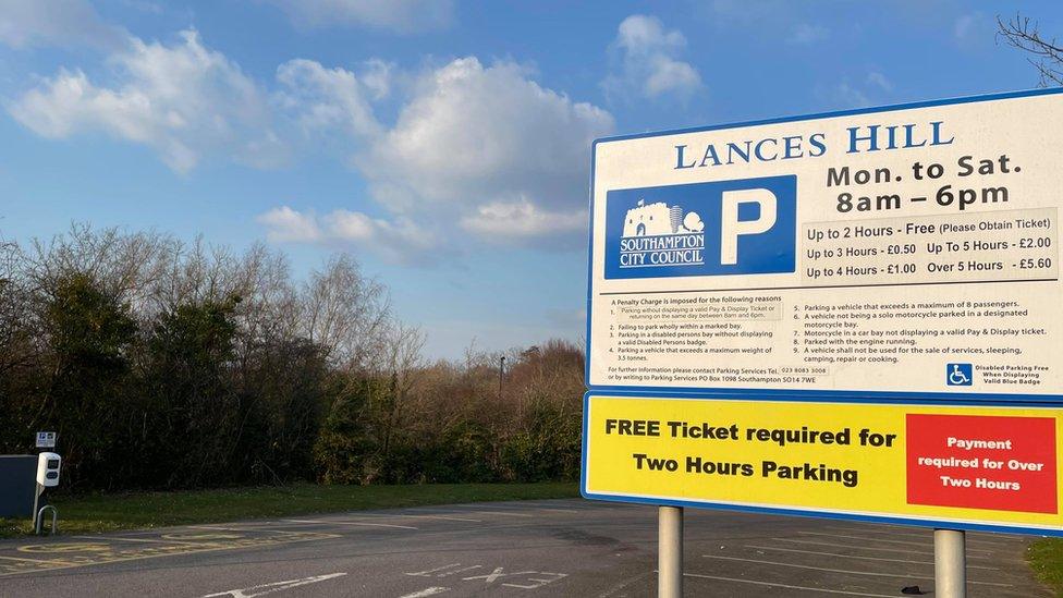 Lances Hill Car Park in Bitterne