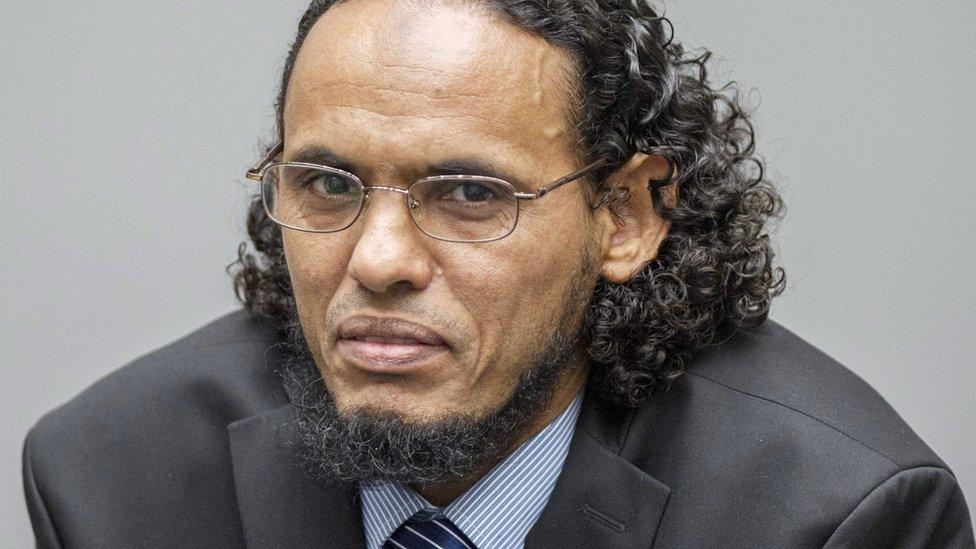 Ahmad al-Faqi al-Mahdi during his trial at the ICC