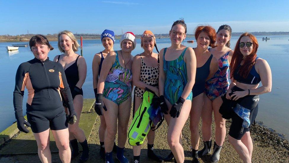 group shot of manningtree mermaids