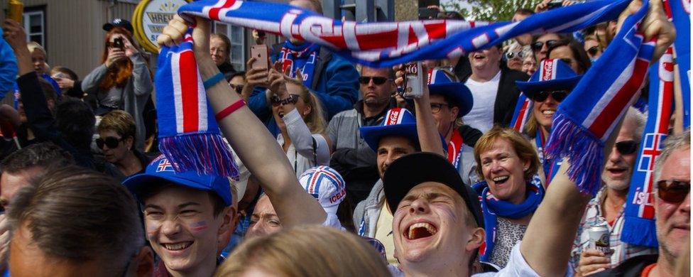 Supporters in Iceland June 22 2016