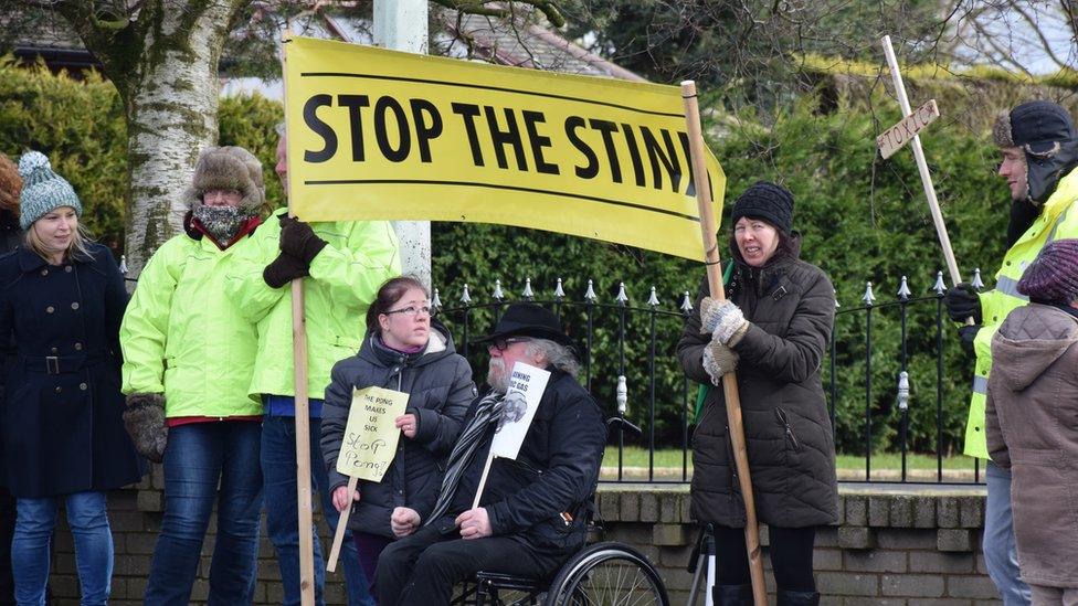 Protest at Clayton Hall