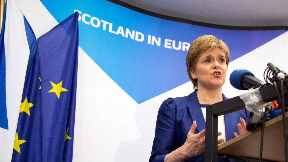 Nicola Sturgeon in Brussels