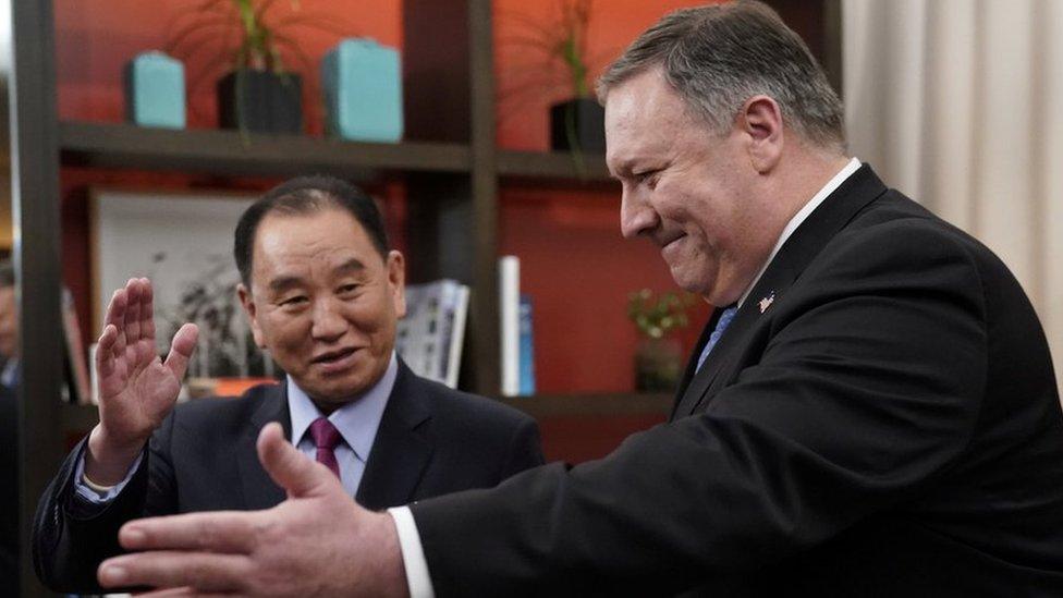 U.S. Secretary of State Pompeo meets with senior North Korean envoy Kim Yong Chol in Washington