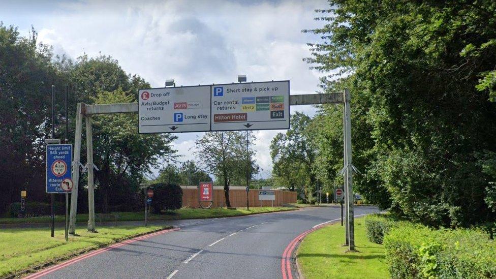 Gatwick Airport parking sign