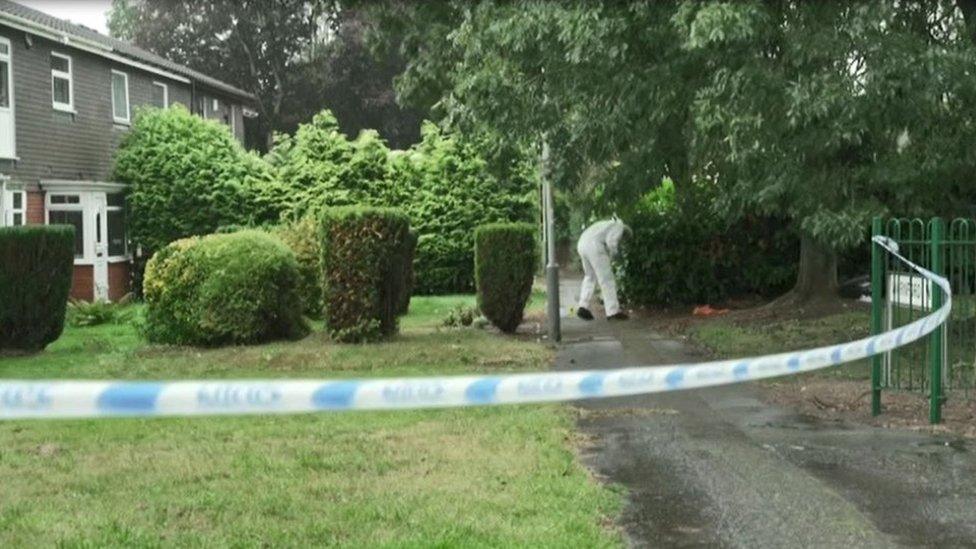 Police cordon on Warnford Walk