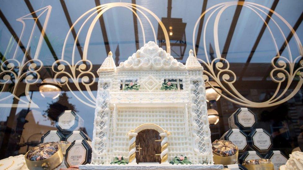 A Bettys 100 window display