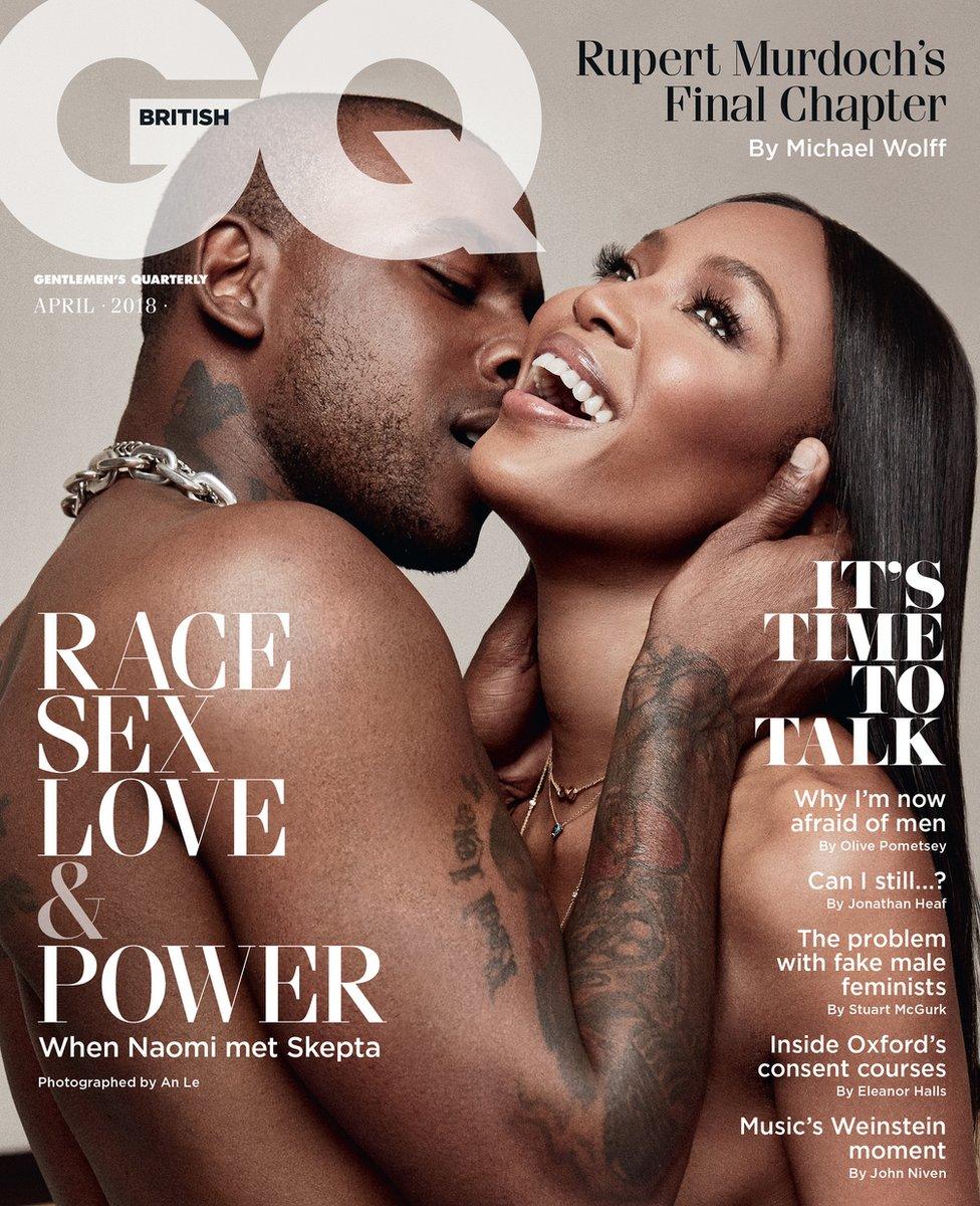 Naomi Campbell and Skepta GQ cover