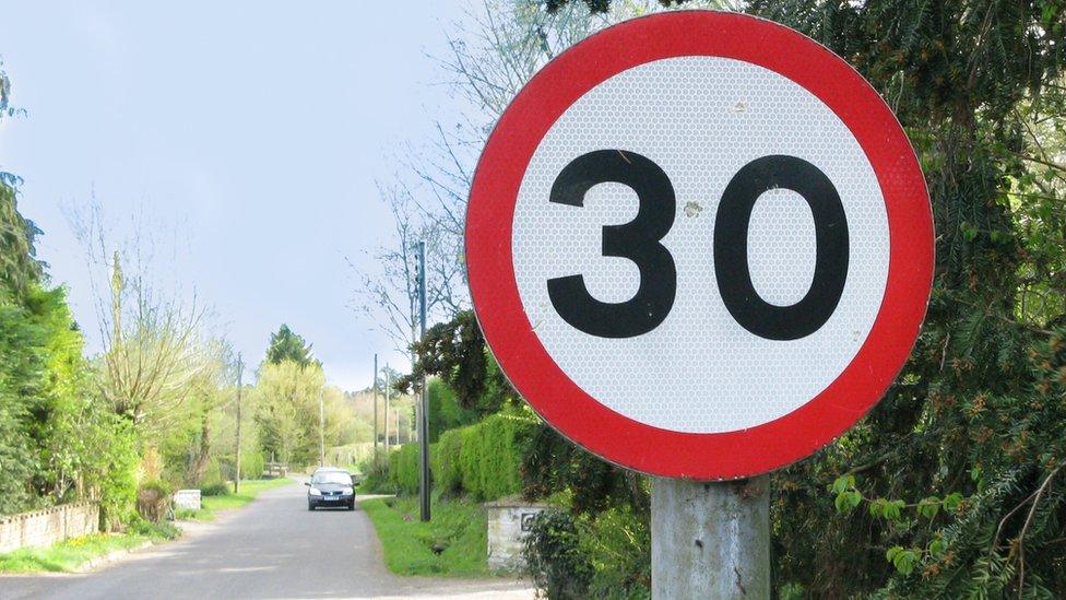 Speed limit sign