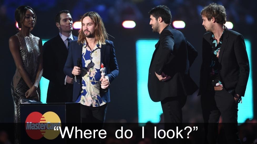 Tame Impala receive their Brit Award