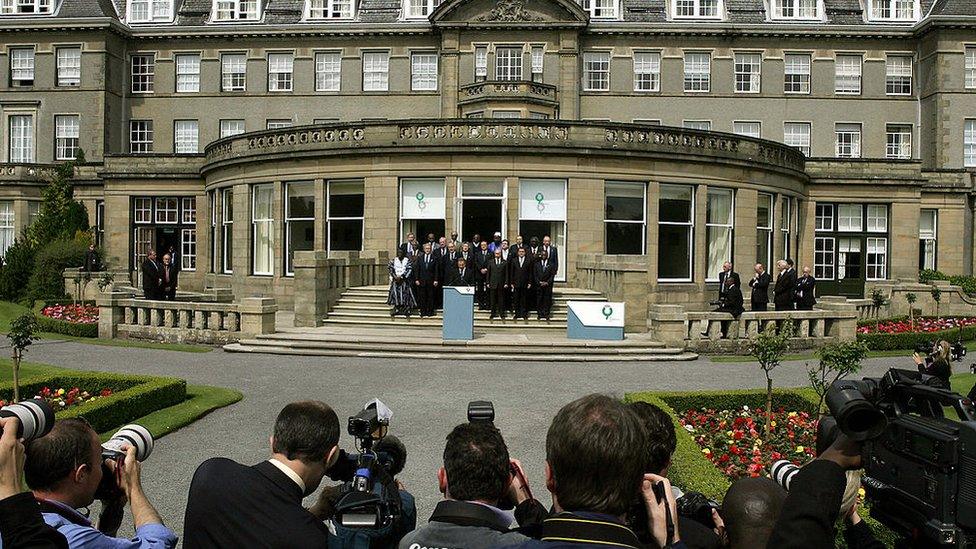 World leaders gathered at the Gleneagles hotel in 2005