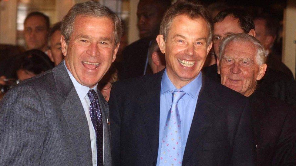 George W Bush and Tony Blair