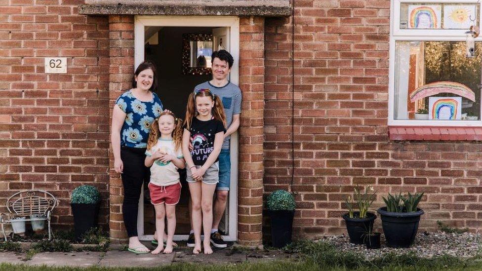 A family and two daughters