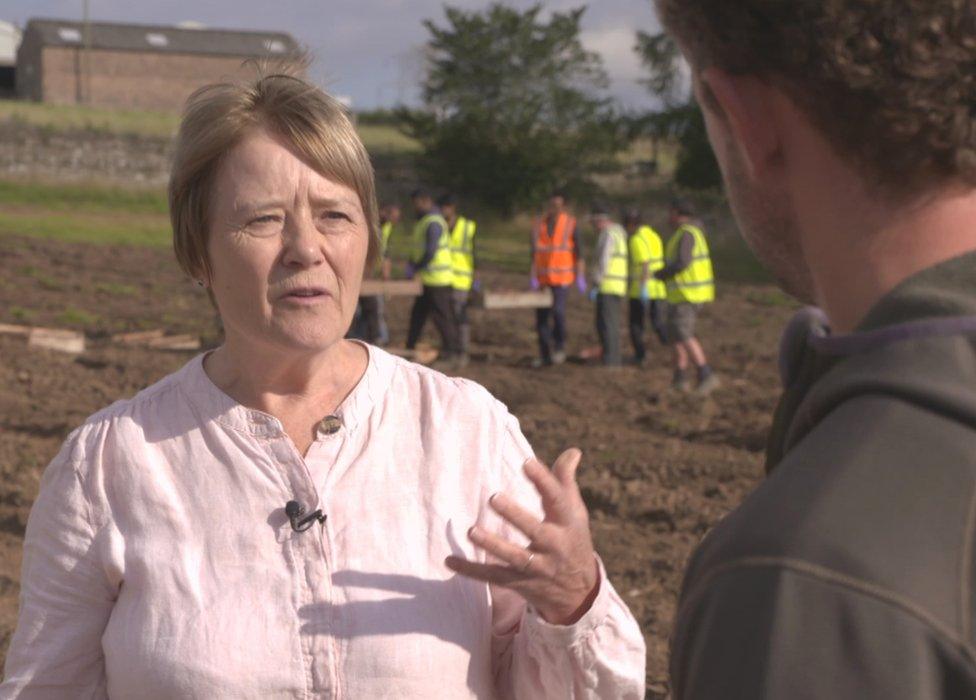 Prof Lesley Torrance and Cammy Wilson