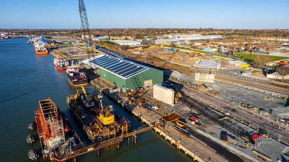 Construction of the Gull Bridge in Lowestoft