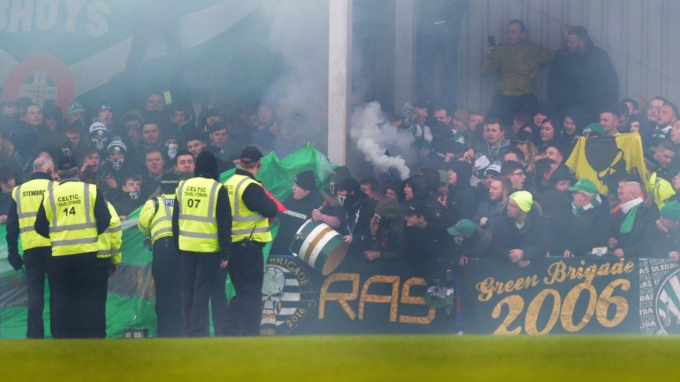 Celtic fans on a recent trip to Stranraer