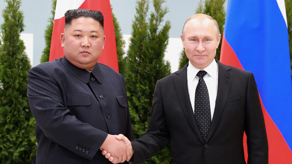 Russian President Vladimir Putin and North Korean leader Kim Jong Un met in the Russian port of city of Vladivostok in 2019