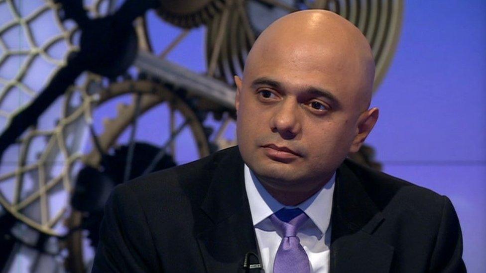 Business Secretary Sajid Javid