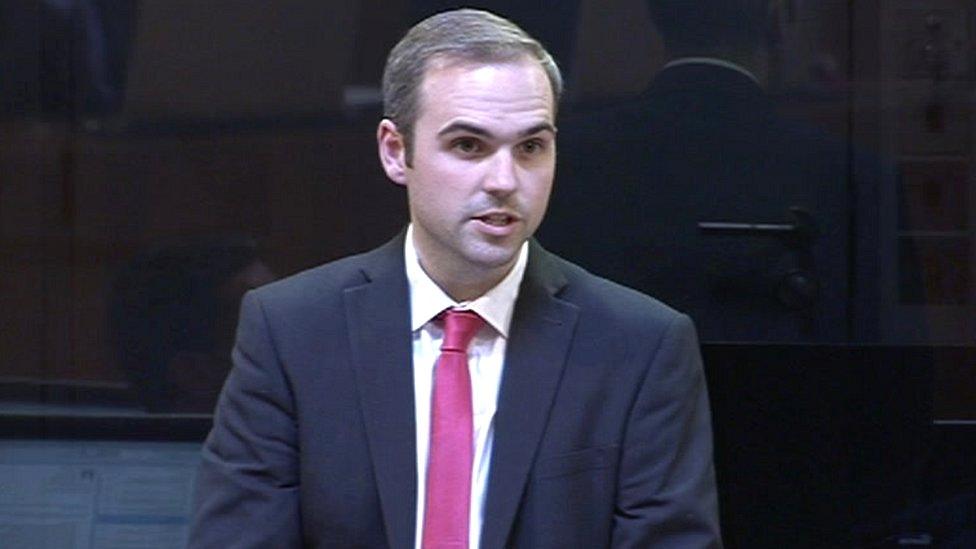 Steffan Lewis speaking in the Senedd