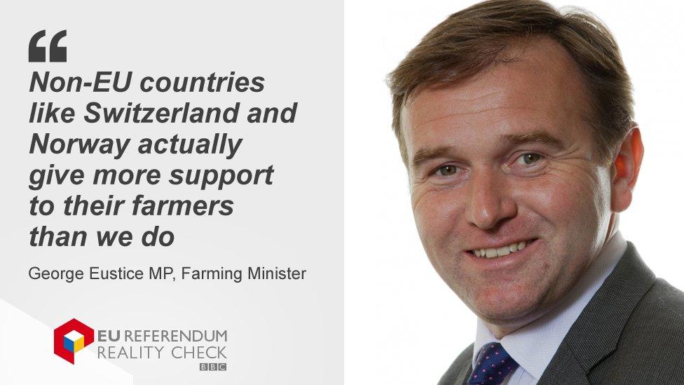 Farming minister George Eustice on EU subsidies