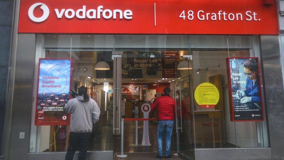 A Vodafone store in Dublin, Ireland