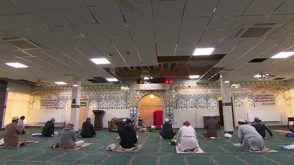 Prayers at a mosque