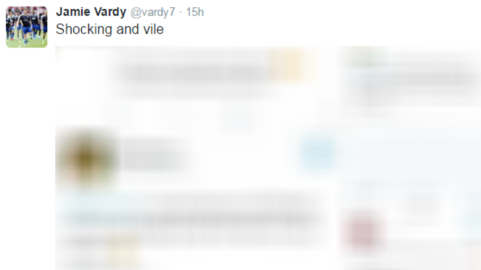 Jamie Vardy Twitter screengrab