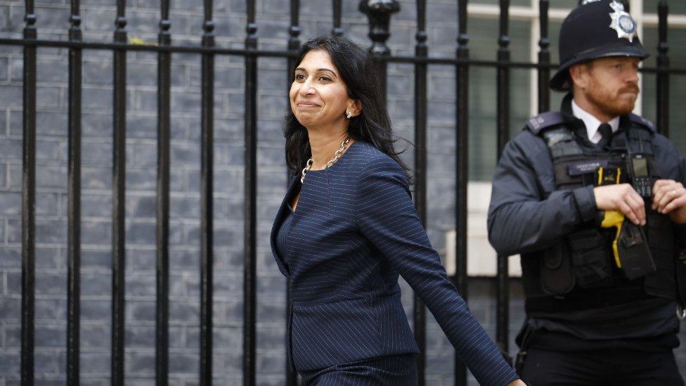 Suella Braverman in Downing Street