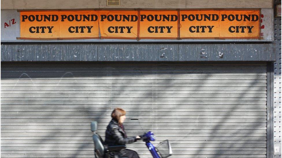 Closed pound shop