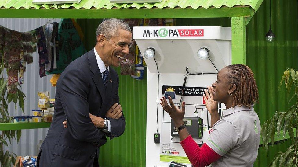 Obama and June Muli