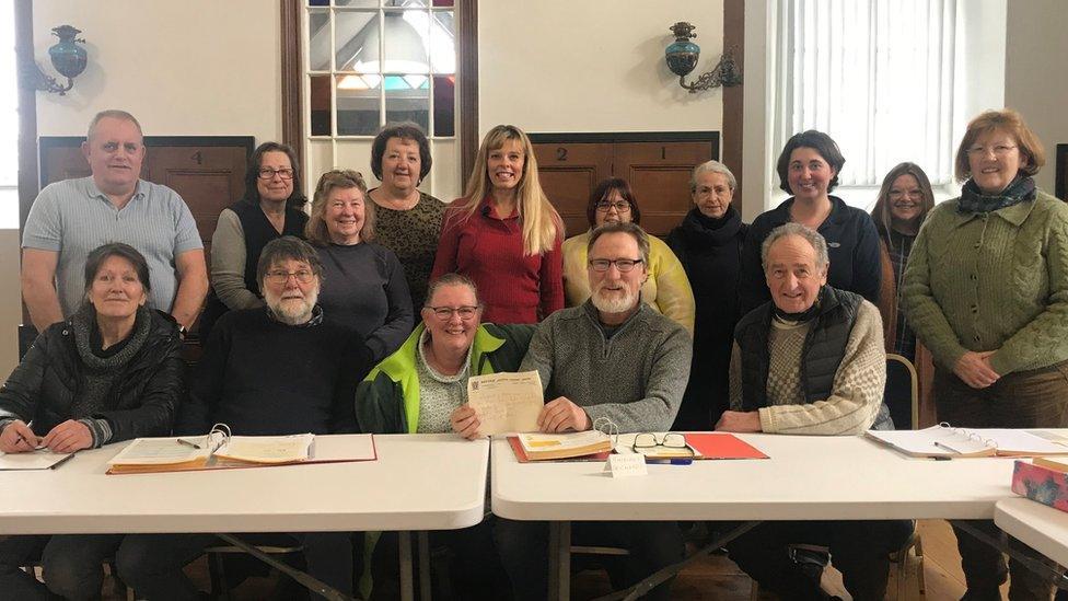 Members of Devil's Bridge Welsh class