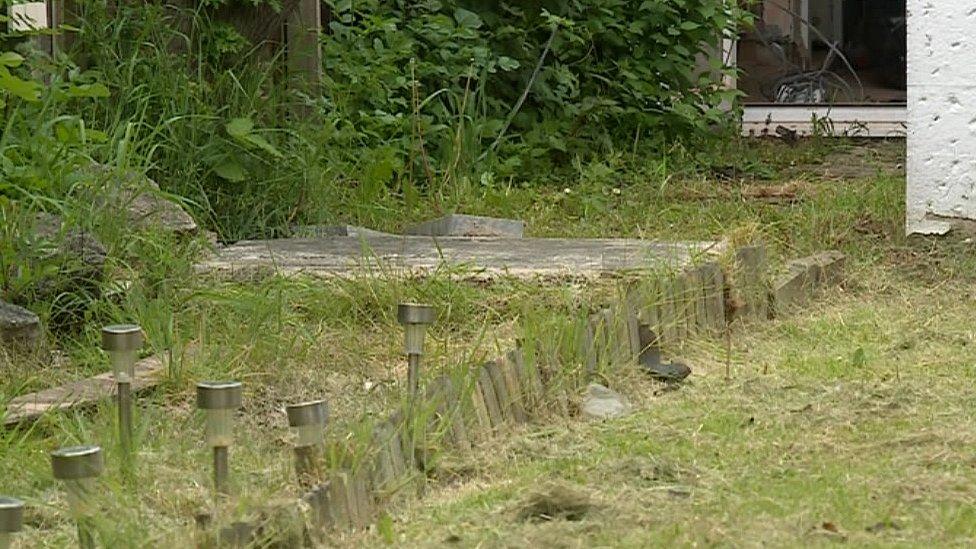 Bunker cover in Middlesbrough garden