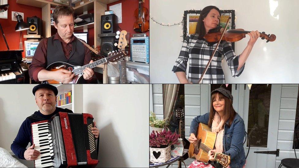 Folky MacFolk Face's performance of the Fisherman's Blues has had over 60,000 views online