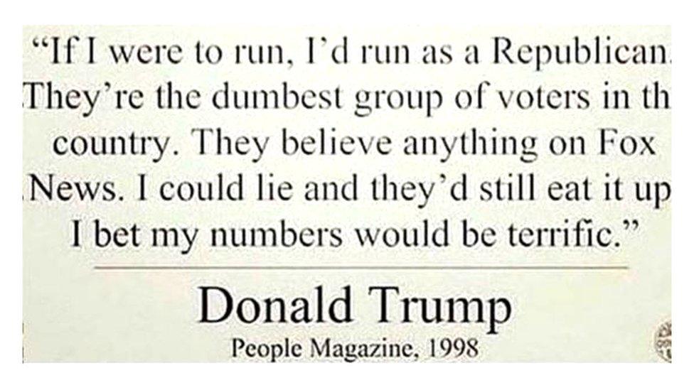 Fake Trump quote