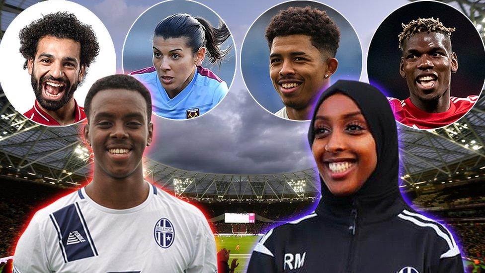 Composite image of contributors and footballers