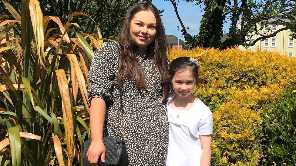 Nicole O'Rawe with her daughter Ava