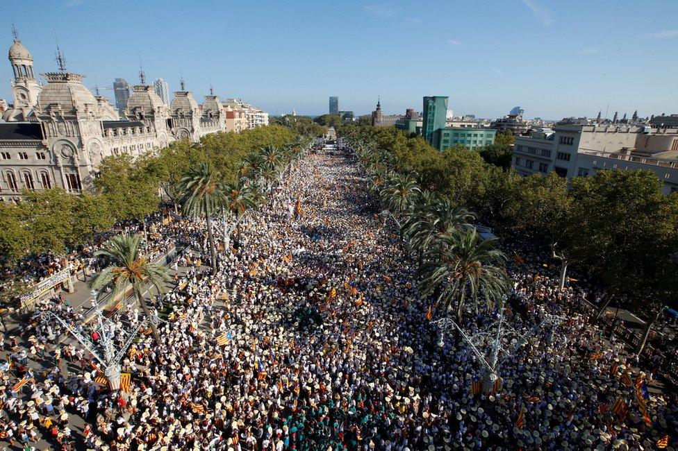 March in Barcelona, 11 September