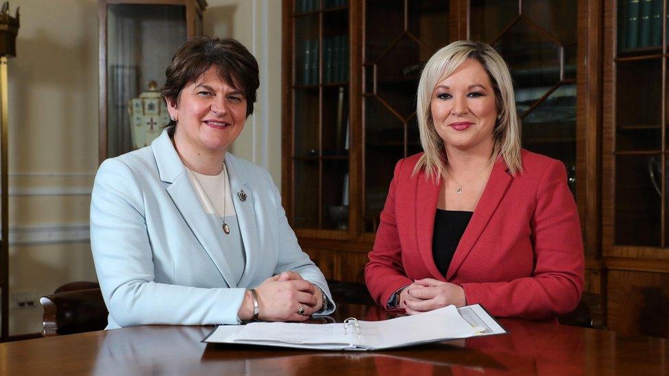 Arlene Foster and Michelle O'Neill