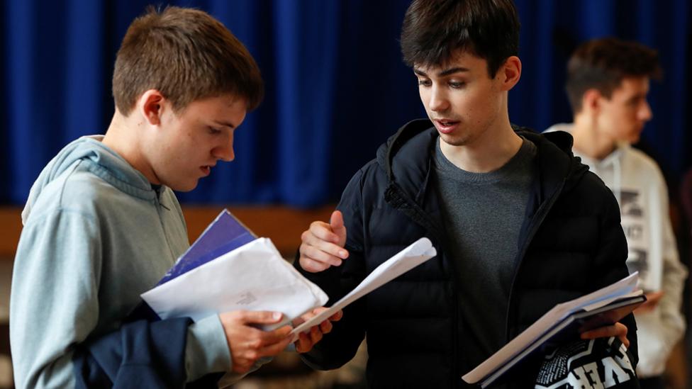 Students discuss their results