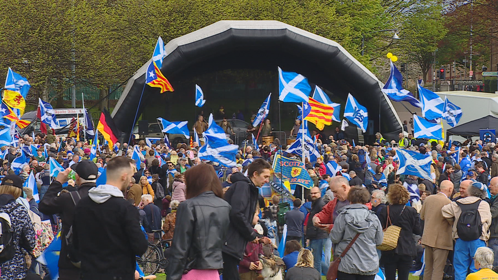 Scottish independence Glasgow Green