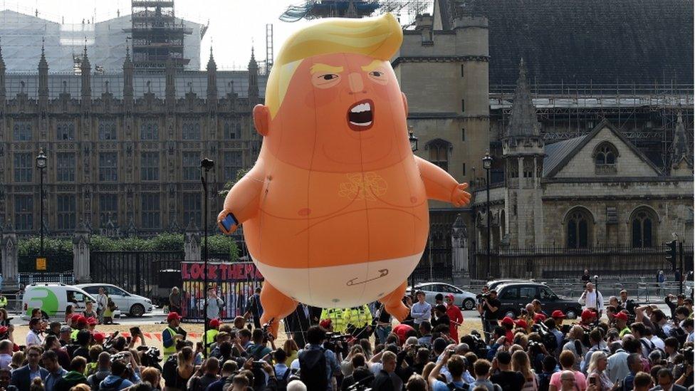 Trump baby balloon