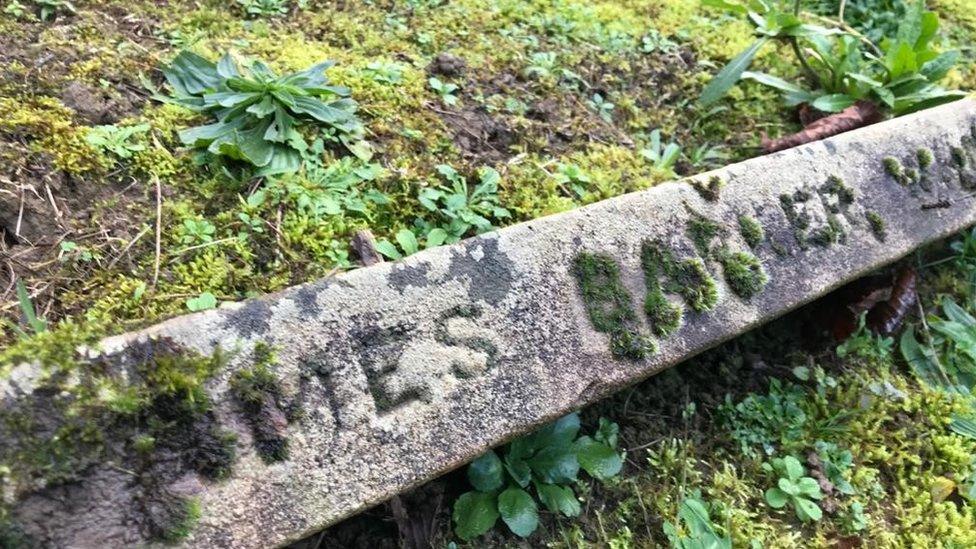 James Barker's grave at Dallington Cemetery